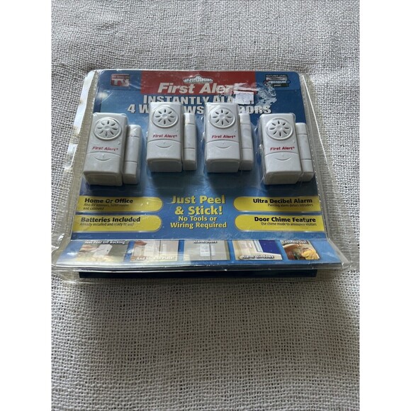 First Alert Other - FIRST ALERT 4 Pack Premium Window & Door Security Alarms Gc New In Box